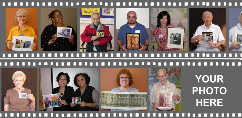 Film strip shows attendees at Road Shows in each frame. One frame reads 